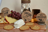 Vino and Ale: Cheese Butcher Paper on Kraft Paper