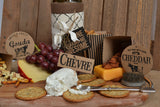 Vino and Ale: Cheese Board on Kraft Paper