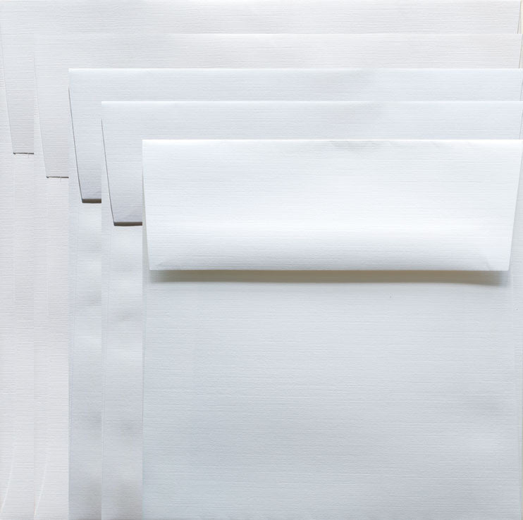 Square Cards/Envelopes (8) White 6x6