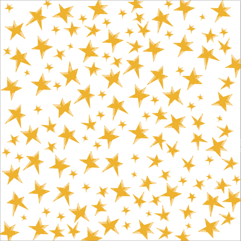 Gold and White Star Paper