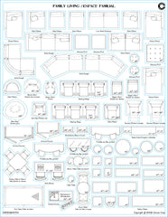 Furniture Stickers - Family Living (Roomspacing)