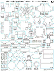 Furniture Stickers - Dining Room (Roomspacing)