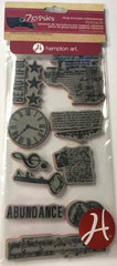 7gypsies Cling Stamp - Abundance Vintage Stamp Collection