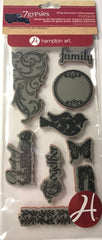 7gypsies Cling Stamp - Family Vintage Stamp Collection