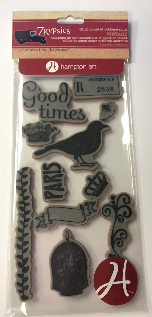 7gypsies Cling Stamp - Good Times Vintage Stamp Collection