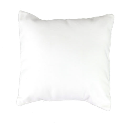 White Canvas Pillow Cover with Zipper - Square (available in 4 sizes)