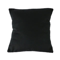 Black Canvas Pillow Cover with Zipper - Square (available in 3 sizes)