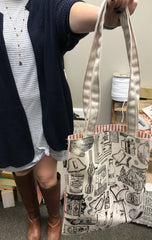 Holiday Baking Tote with Ticking