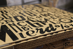 Screen Printed Cardboard