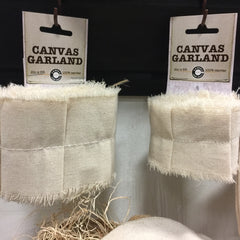 Canvas Garland Ribbon (two widths)