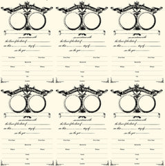 Heirloom Collection:  Marriage Certificate Cards  Paper