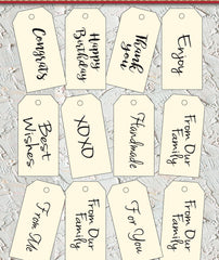 Main Street Collection Tags - To You