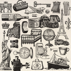 12x12 Printed Canvas Sheet - Voyages