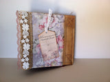 Stitched Scrapbook - Canvas and Kraft Paper