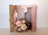 Stitched Scrapbook - Canvas and Kraft Paper