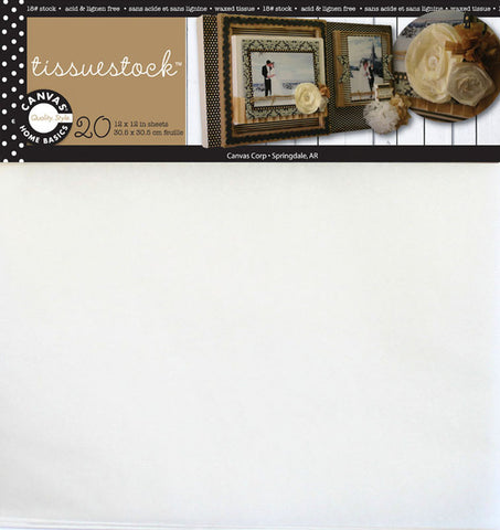 Tissuestock 12x12 - White