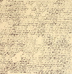 Handmade Paper - French Script Brown