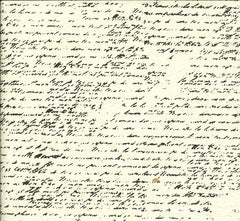 Handmade Paper - French Script Black