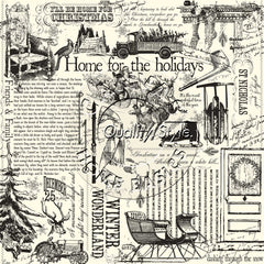 Farmhouse Christmas on Ivory Paper