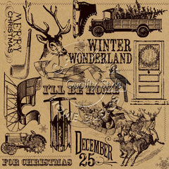 Farmhouse Christmas on Kraft Paper