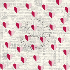 Paris Hearts on Ivory Paper