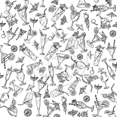 Mixology: Cocktails and Dreams on White Paper
