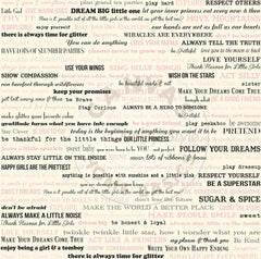 Baby Girl: Quotes on Ivory Paper