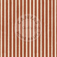 Rust and Ivory French Linen Stripe Paper