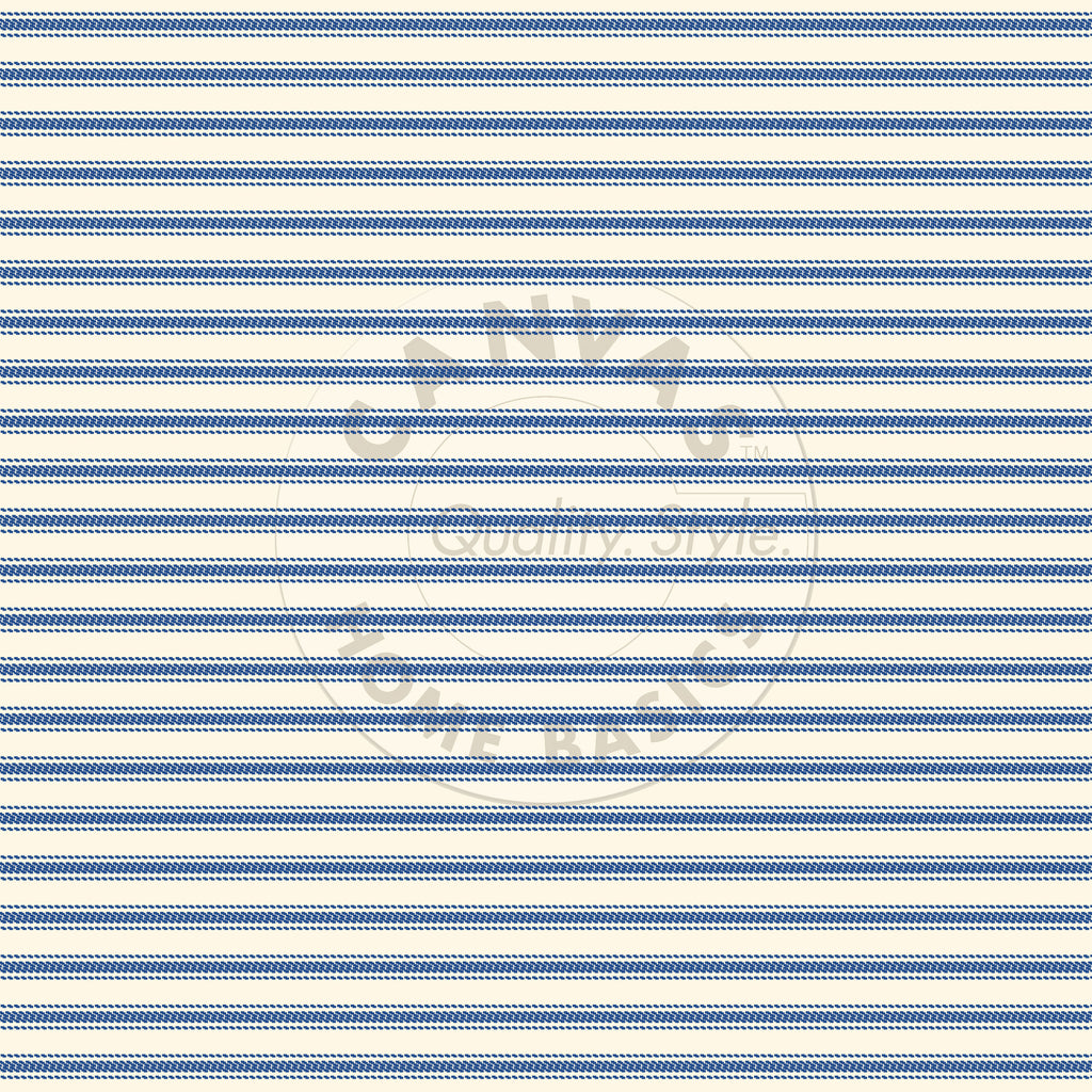 Navy and Ivory Ticking Paper