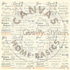 Main Street: Wishes on Ivory 12x12 Paper