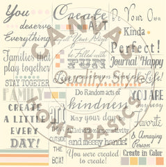 Main Street Collection: Signs 12x12 Paper