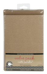 Value Pack Note Cards - Kraft (50 cards/env)