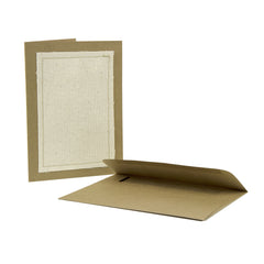 Greeting Cards Kraft with Canvas (4 count)