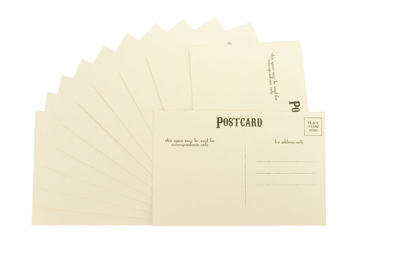 Postcards (12) Printed Ivory