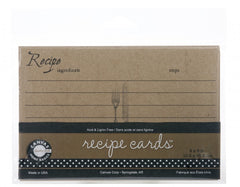 Recipe Cards Kraft (12 pieces)