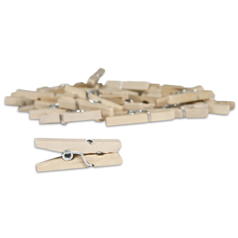 Mini Clothespins- Orange (25 pieces) – 1320LLC