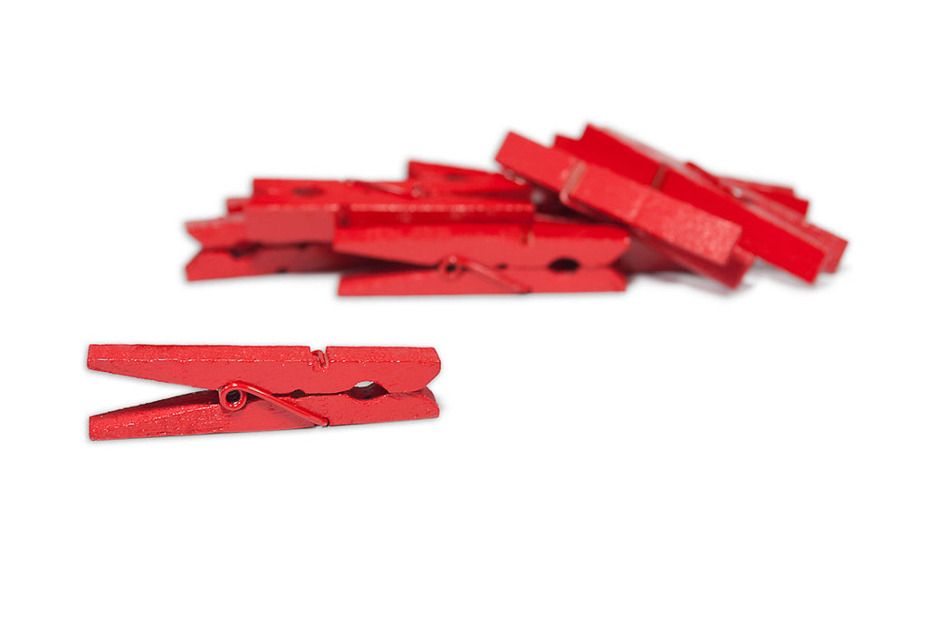 Small Clothespins Red (12pc) – 1320LLC