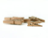 Mini Clothespins- Gold (25 pieces)