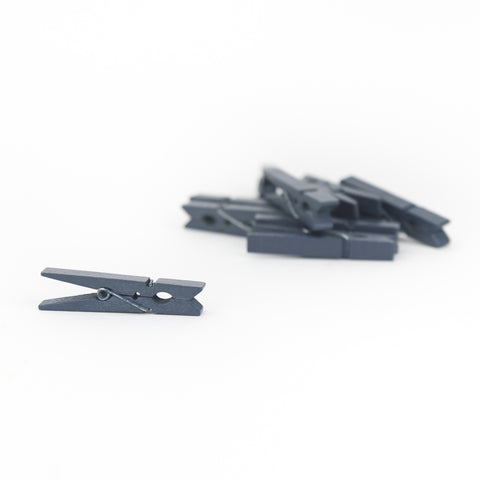 Small Clothespins - Navy (12 pieces)