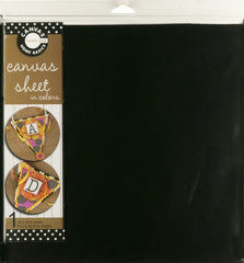 12x12 Canvas Sheet - Black