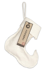 Christmas Stocking Canvas Elf Small 8.25" x 9"