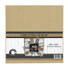 Stretched Natural Burlap - 20 x 20