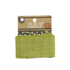 Burlap Fringe - Avocado