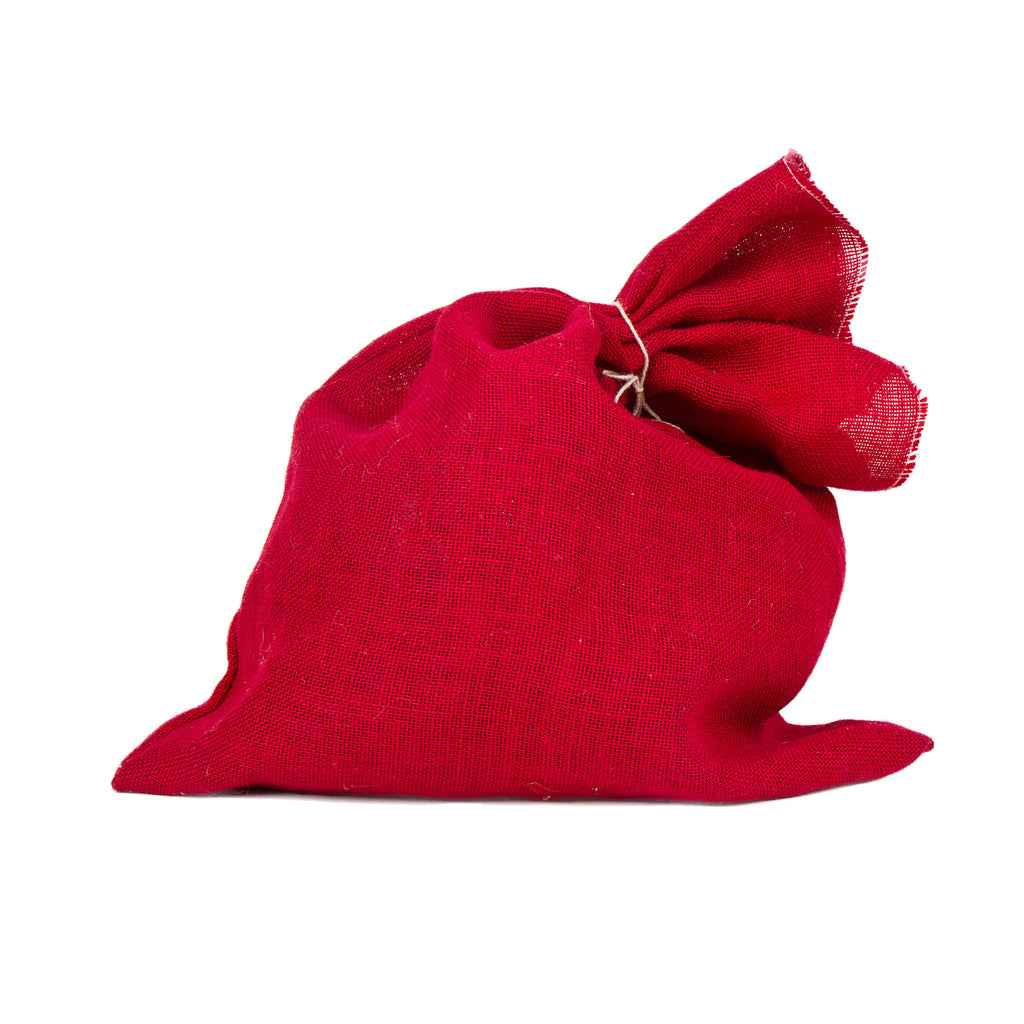 Burlap Bag - Red Santa Bag