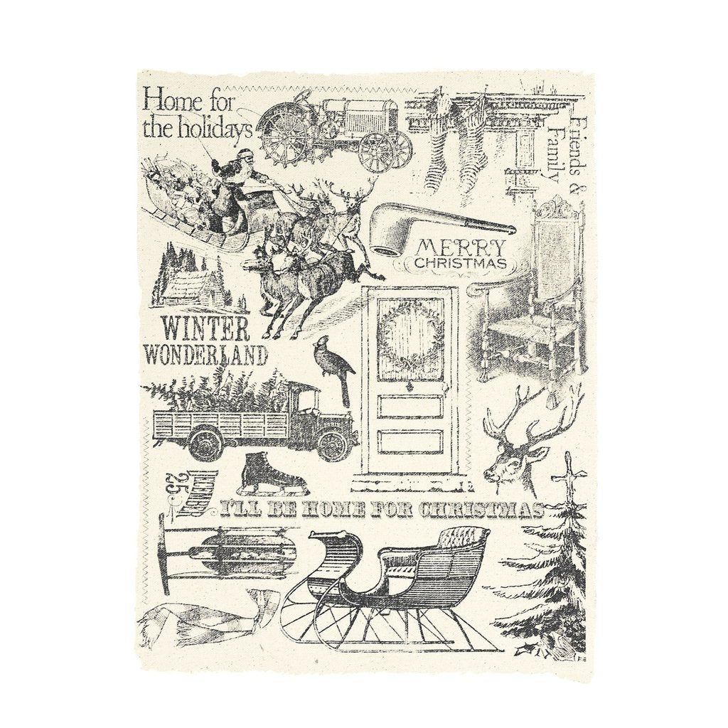 Printed Canvas Sheet - Farmhouse Christmas