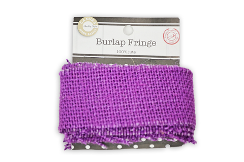 Burlap Fringe - Purple