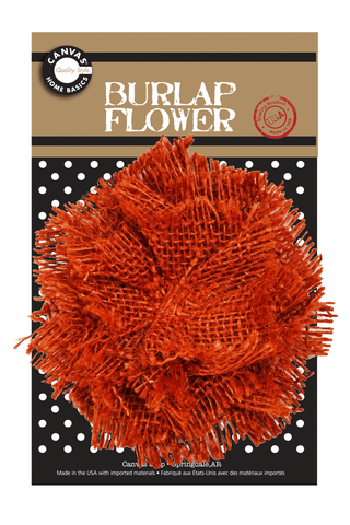Burlap Flower - Chocolate – 1320LLC