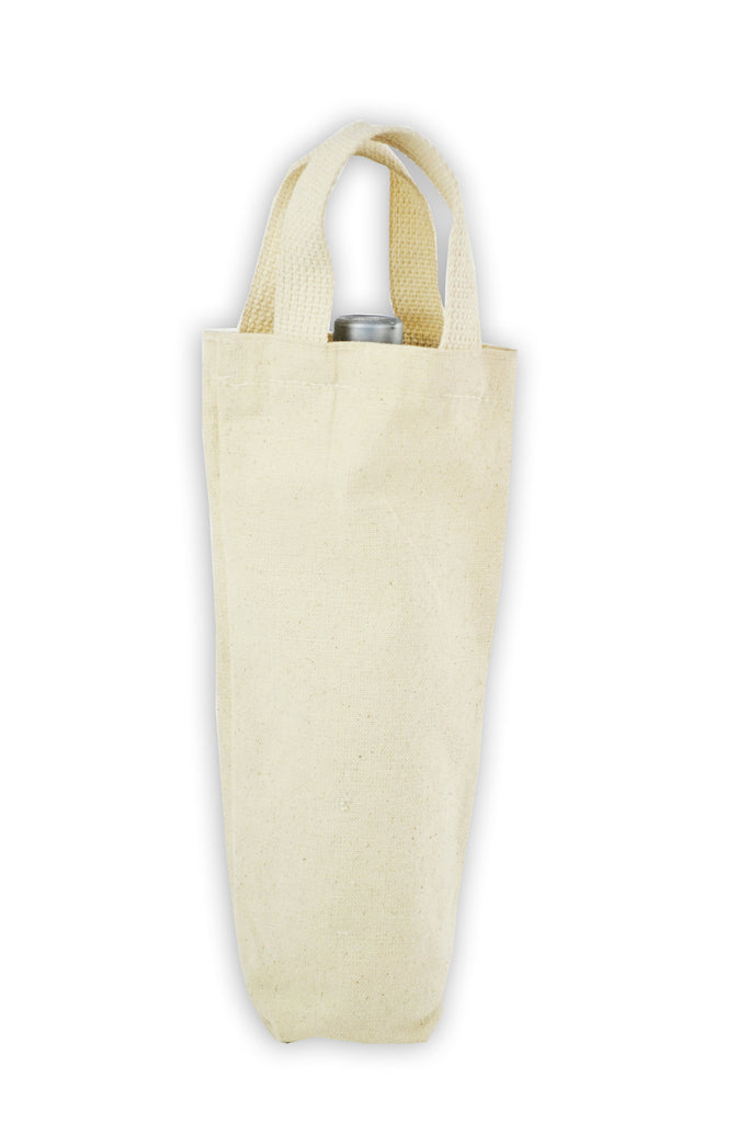 Wine Bag - Canvas or Burlap Wine Totes with handles