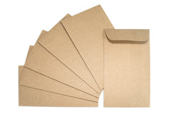 Coin Envelope - Kraft - 4 3 1/8"x5 1/2"(6)