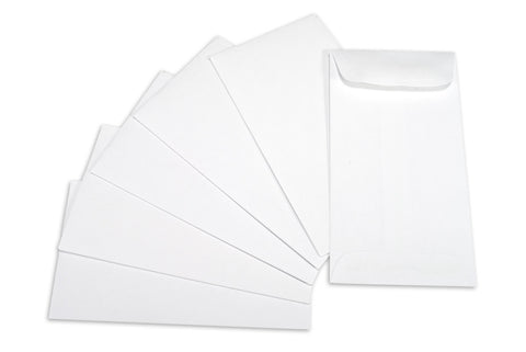 Coin Envelope - White -4 3 1/8"x5 1/2" (6)